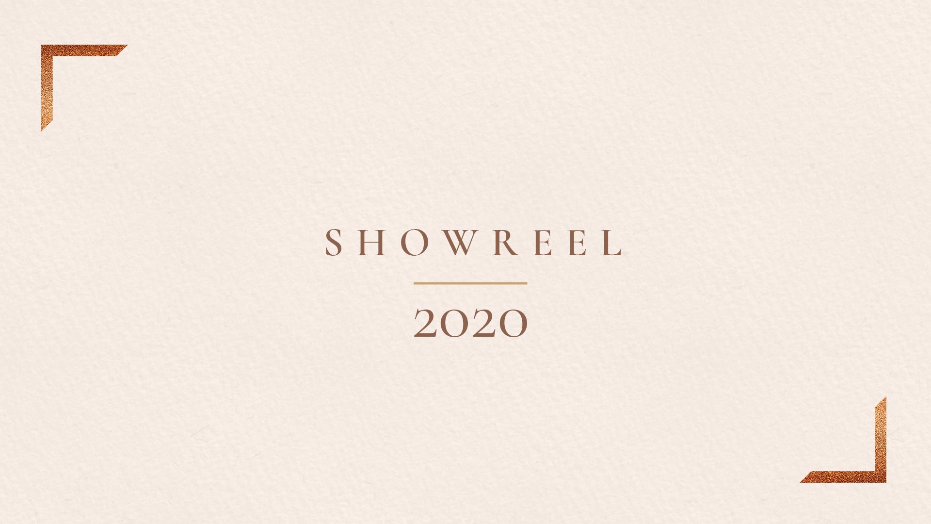 Showreel 2019